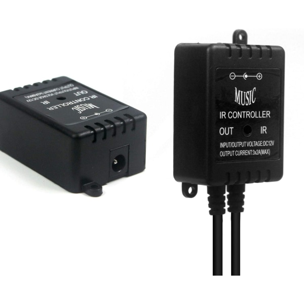 20-tasters infrarød LED RGB musikkontroller
