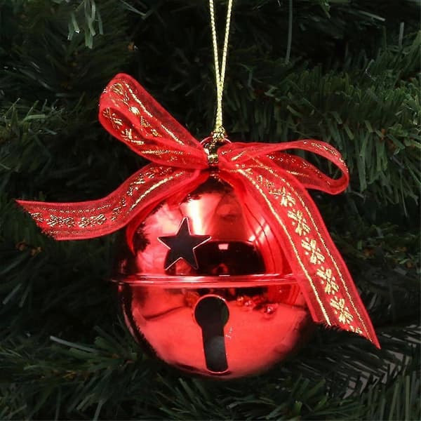 Julgransprydnader Målade Smidesjärn Julgransdekoration Klockor Juldekor red