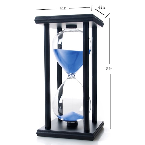 60 minutters timeglas, træ sandstimer
