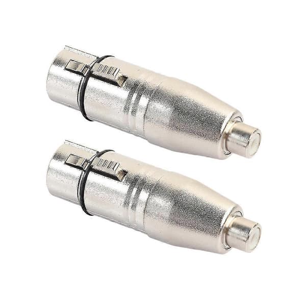 2kpl/erä XLR Naaras - RCA Naaras Audio-sovitinliitin mikrofonikaiuttimelle