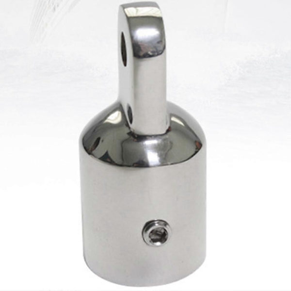Rustfrit stål 20 mm øjeendekappe Bimini Top Hardware Canopy Tube End