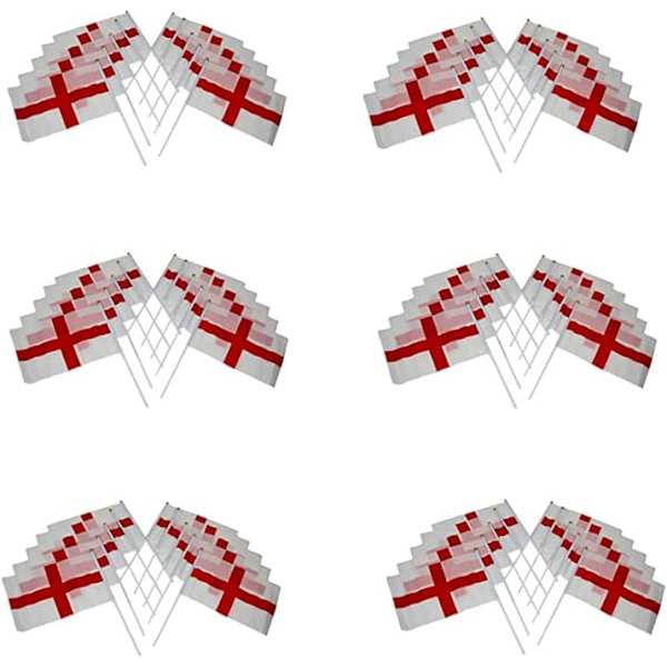 25 kappaleen pakkaus Pyhän Yrjön lippua Englannista käsin heiluttavaa kangasta England