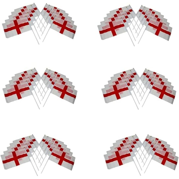 Pakke med 25 St George Flag England Håndviftning Stof