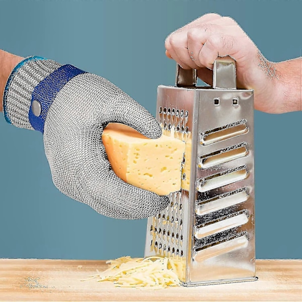 Kuttebestandige hansker rustfritt stål grad 5 anti-kutt og slitesterke ståltrådhansker L 24,5 cm L