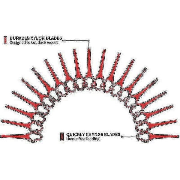 50 stk. Ferrex Aldi FAR20-i Kantklipperblader, Plast 95mm Erstatning for 20V/40V Trimmer