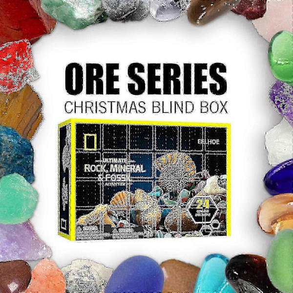 EELHOE Julklappsbox Julmalms-presentbox Nedräkning 24:e Överraskningspresentbox Blind Box -