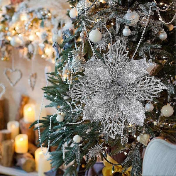 Julepynt Juleblomster Dekorer Juletræet, Julekranse, Gaveæsker