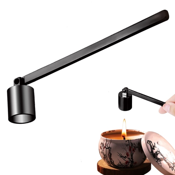 Stearinlysslukker med langt håndtak Candle Snuffer (svart)