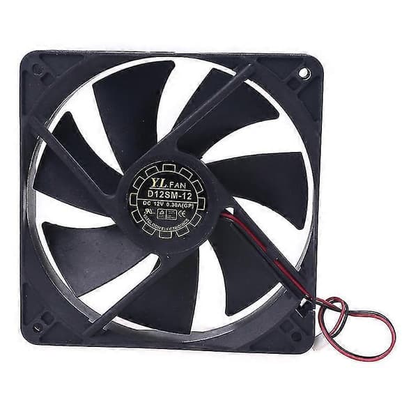 DC 12V 0.30A Kjølevifte 120x120x25mm D12SH-12 2000rpm For CPU Server