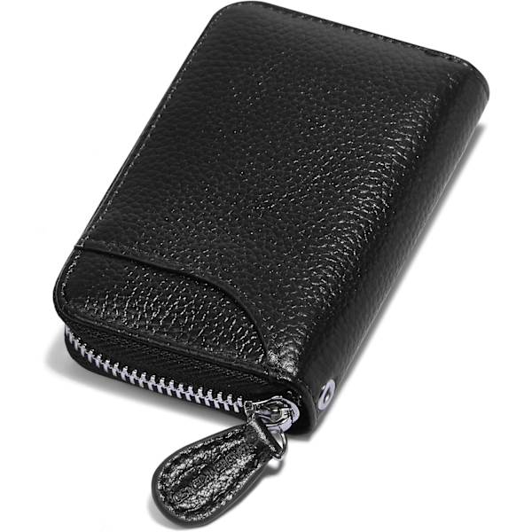 Luottokortin pidike RFID-suojatut lompakot Slim Mini-lompakko matkustamiseen Debit-kortti ja rahanjärjestäjät Vaihtopidike Lompakko naisten lahjaan black