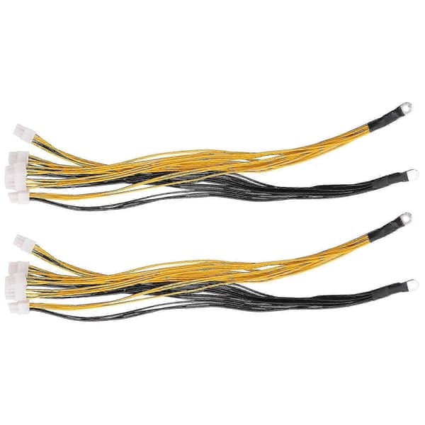 2-pak 6-pin stik serverkabel Pcie til Antminer S9 S9i Z9 til P3 P5 Miner