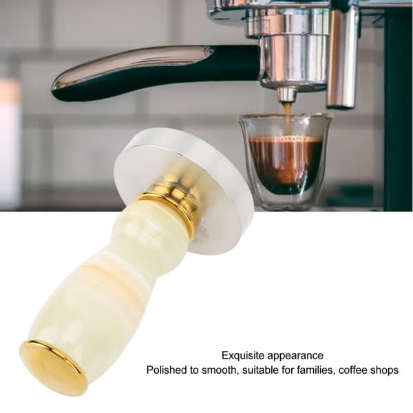 58mm Kaffe Tamper Rustfrit Stål Kaffe Tamper Ergonomisk Stål Kaffe Tamper til Hjemme Kaffe 58mm Kaffe Presser