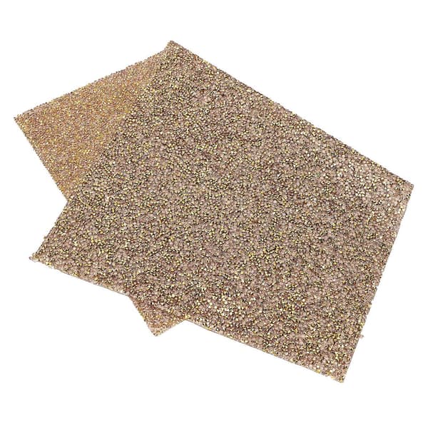 Glitter Manikyr Negl Håndhvile Arm Skrivebordsmatte for Neglekunstpute Gull