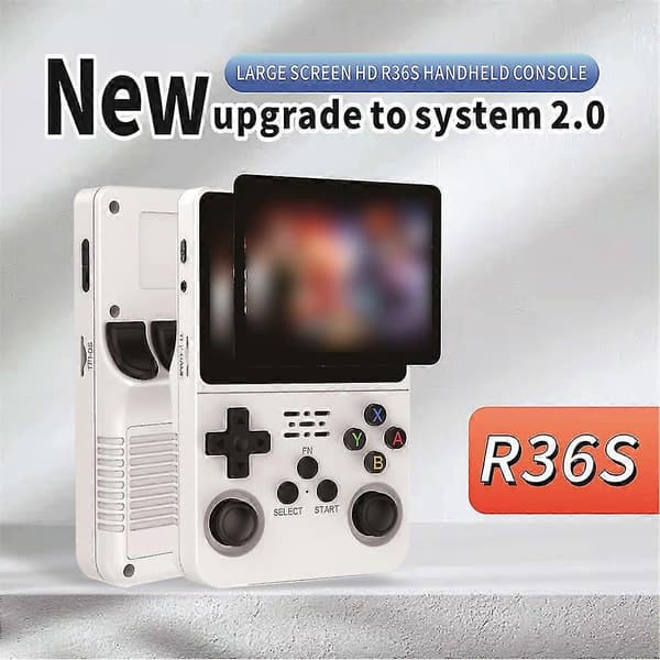 R36S Retro Håndholdt Videospillkonsoll Linux System 3.5 Tommers IPS Skjerm NY