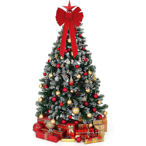 Julepynt, Rød Flanell Julebue C 26cm*49cm