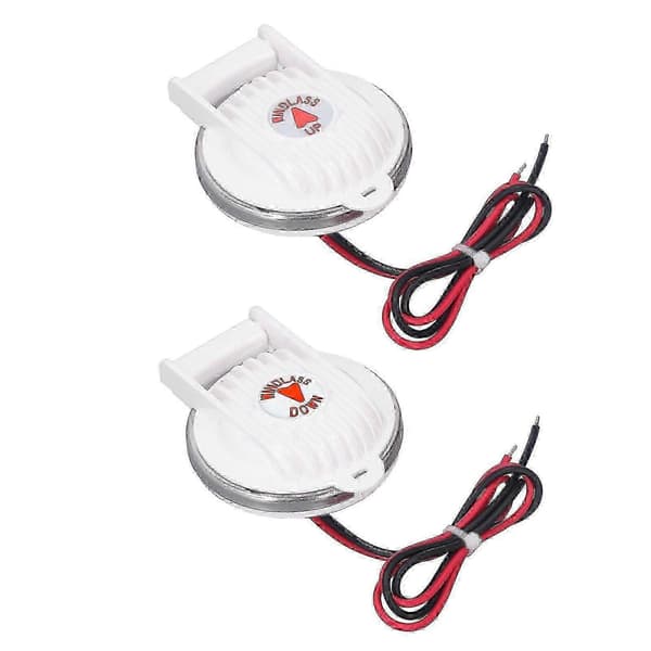 1 Par Vinsjfotbryter Rustsikker Universal Opp Ned for Dekkanker DC12V 24V