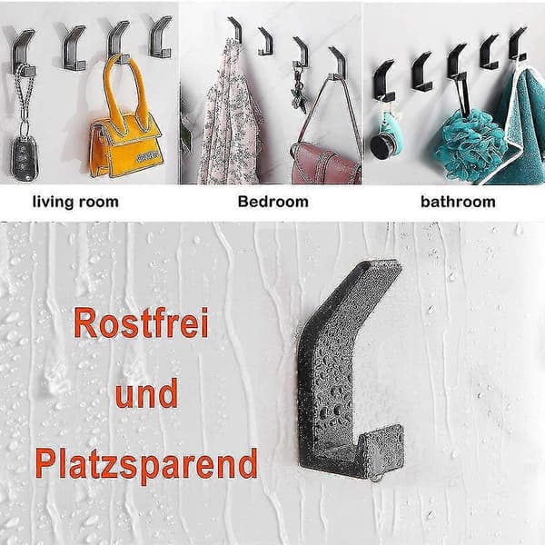 Håndkleholder Uten Boring 5 stk, Håndklekrok, Rustfritt Stål