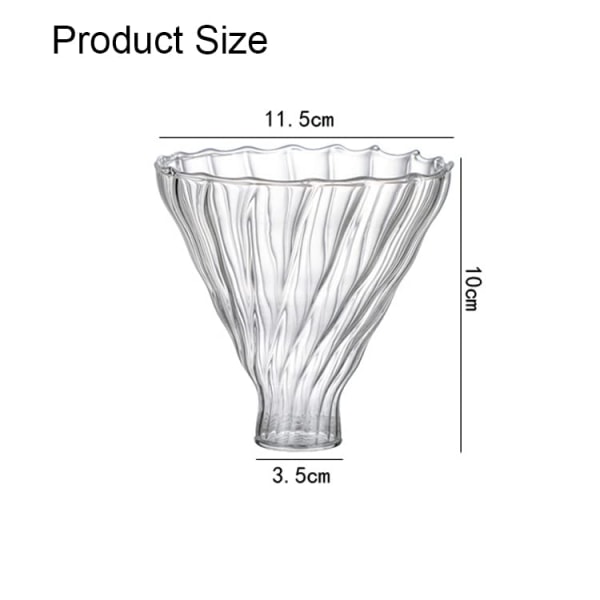 Transparent Glas Kaffe Dryp Kaffefilterholder Kaffe Filter Kegle med Træpude Kaffe Tragt til Kaffemaskine