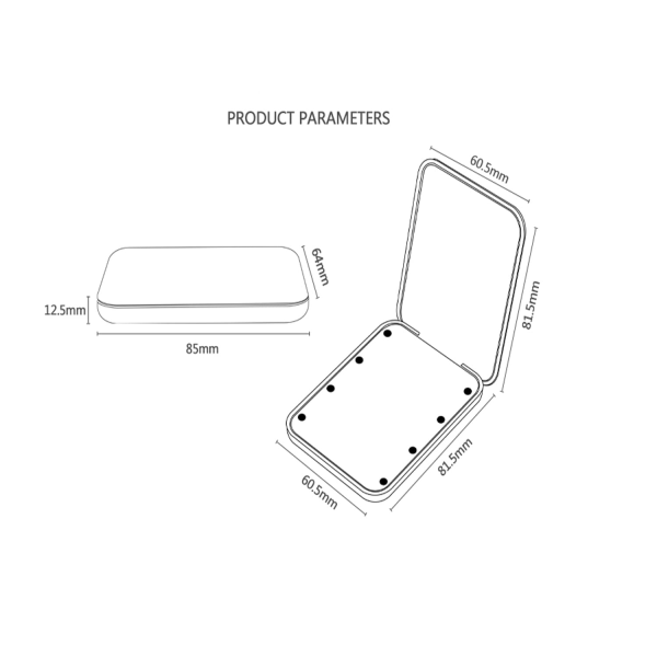 Fick spegel med LED-ljus,   upplyst resespegel för handväska, handväska, ficka, handhållen 2-sidig smink spegel. (Rosa)