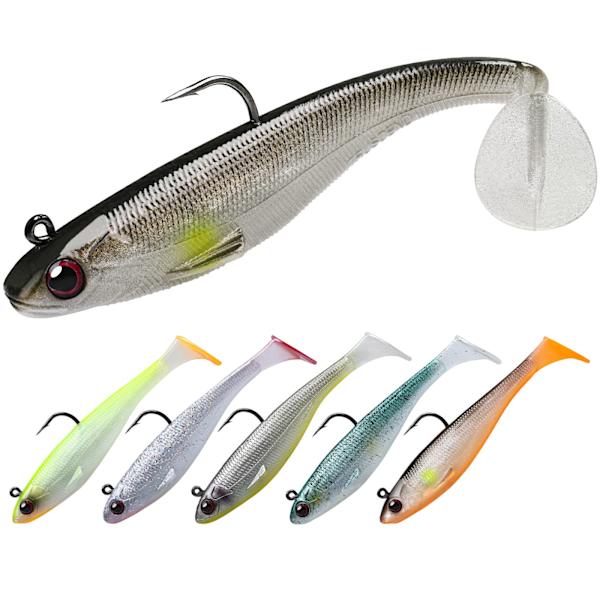 Pehmeät muovivieheet bassoviheille Hauen vieheet Esiasennetut terävät BKK/VMC koukut Tekovihe Salt and Fresh Water Tackle