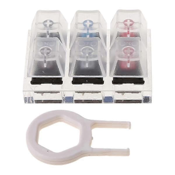 6 Key Caps Swit6x Tester Kits For Cherry Mx Mekanisk Tastatur Switch Sampler