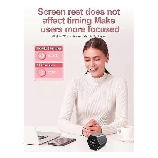 Digital Klokke Timer Magnetisk Timer Kjøkken Heksagon Flipp Timer for Studier Matlaging Trening Enkel å Bruke Magnetisk
