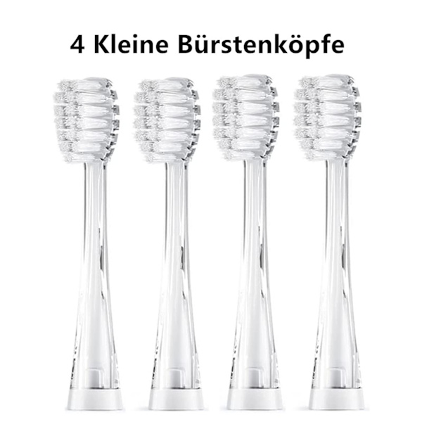 Lasten sähköhammasharjan vaihtoharjat SG513 Yhteensopiva Dada Tech DT-BB1/YUNCHI K3， 4 pehmeää vaihtoharjaa (4 pientä harjapäätä)
