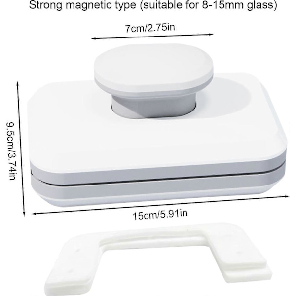 Magnetisk Glasrensebørste, dobbeltsidet magnetisk vinduesrenser