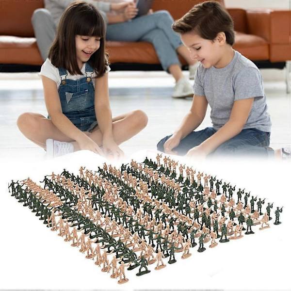 Actionfigur legetøjsmodel af hærsoldater til børn, mini-plastikscene, hærfigur