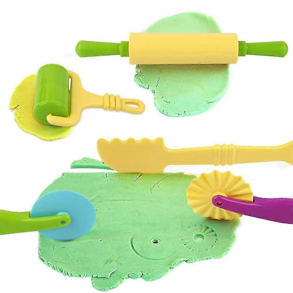Dejg-værktøj, Plastilin-værktøjer, 20 Legetøjstilbehør til Dej, Alsidigt Dejværktøj til Børn, Kageudstikkere Køkkenlegetøj, Playdough