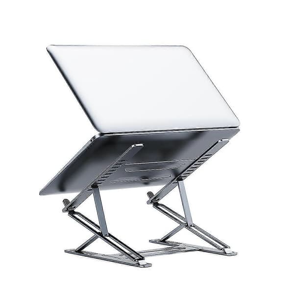 Notebookholder i aluminiumslegering, skrivebordsbeslag, justerbar laptop-riser-køler