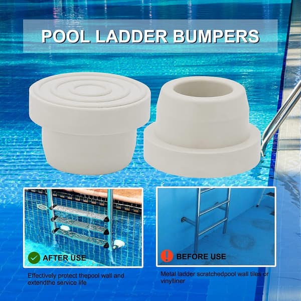 4 stycken poolstegar gummiskydd