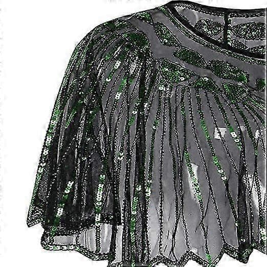 Sequin Art Deco Aftenkappe Dame Sjal Bryllupsfest Sjal