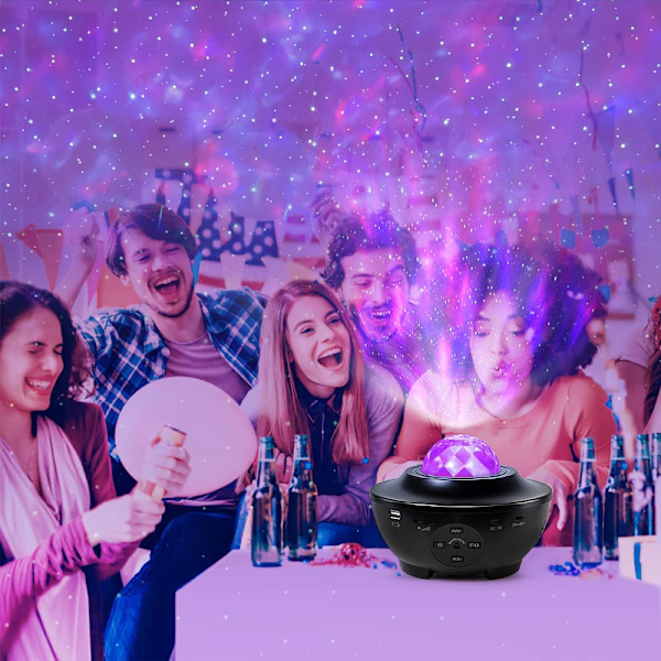 Galaxyprojektor Stjärnprojektor med Bluetooth-högtalare