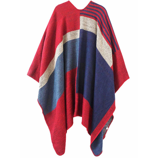 Women's Poncho Knitted Oversized Blanket Cape Scarf