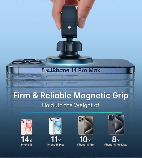 1 stk. Magnetisk biltelefonholder 360 graders rotasjon