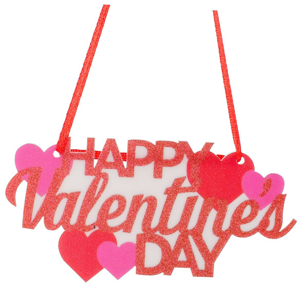 Valentinsdags-vedhæng Valentinsdagsskilt Glad Valentinsdag Dørskilt Bryllupsophængsskilte Valentinsdag Ophængstavle
