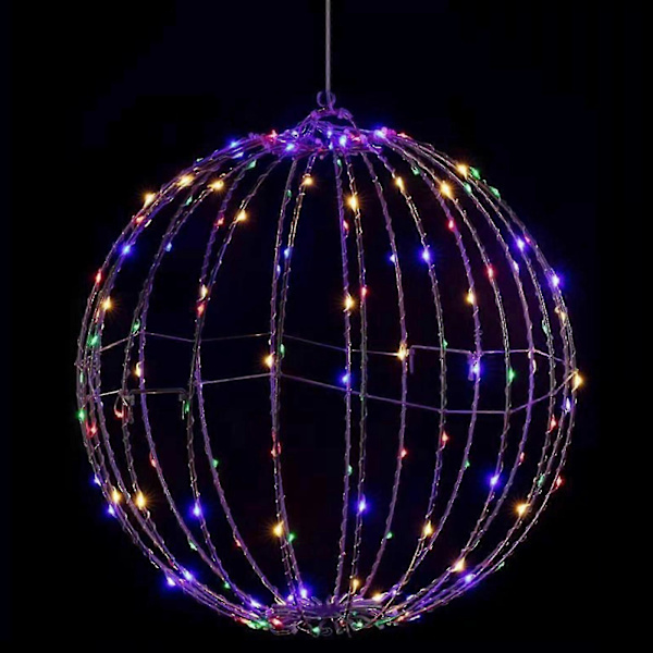 LED-joulupallovalot sisä- ja ulkokäyttöön, juhliin, pihalle, puuhun, puutarhaan, vedenpitävät 40cm