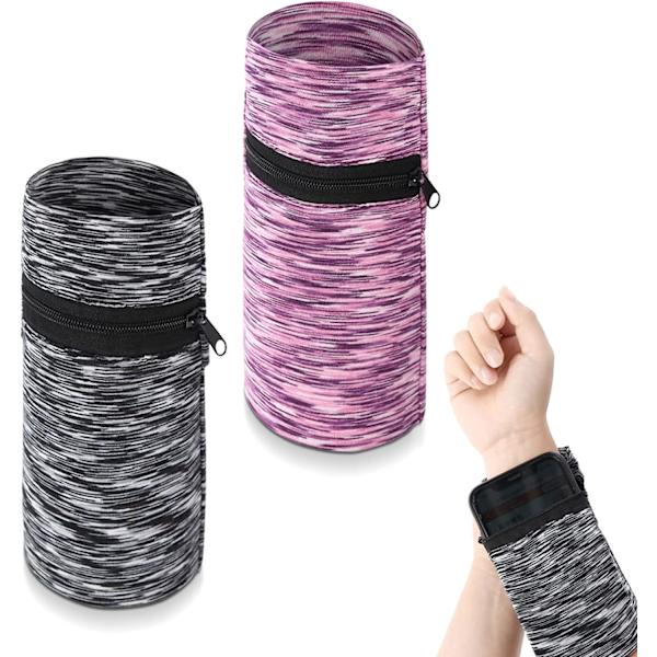 Handledsväska, 2 stycken dragkedja sport handledsväska, sport handledsväska