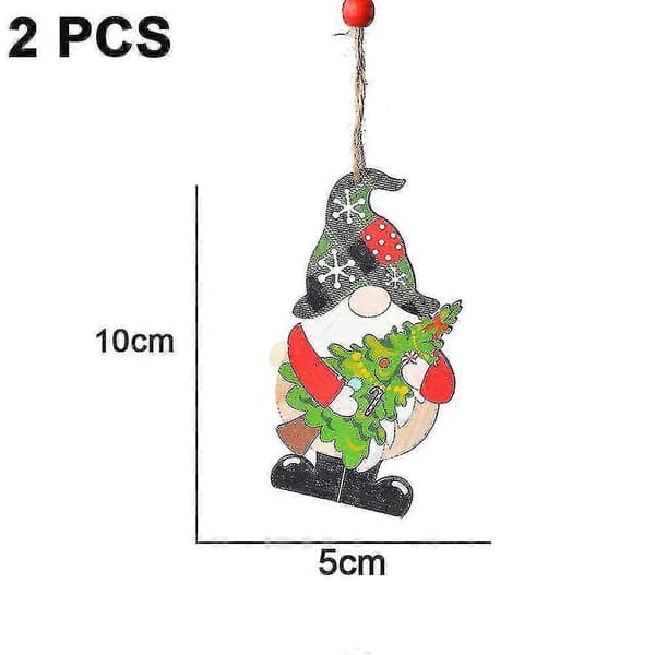 Julgransprydnader, julgran Trä Hänge Dekoration C
