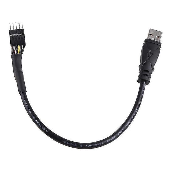 Pc Computer Bundkort Usb 9pin Intern Til Usb Ekstern Forlængerkabel 30cm