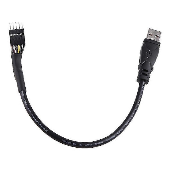 PC Dator Moderkort USB 9pin Intern Till USB Extern Förlängningskabel 30cm