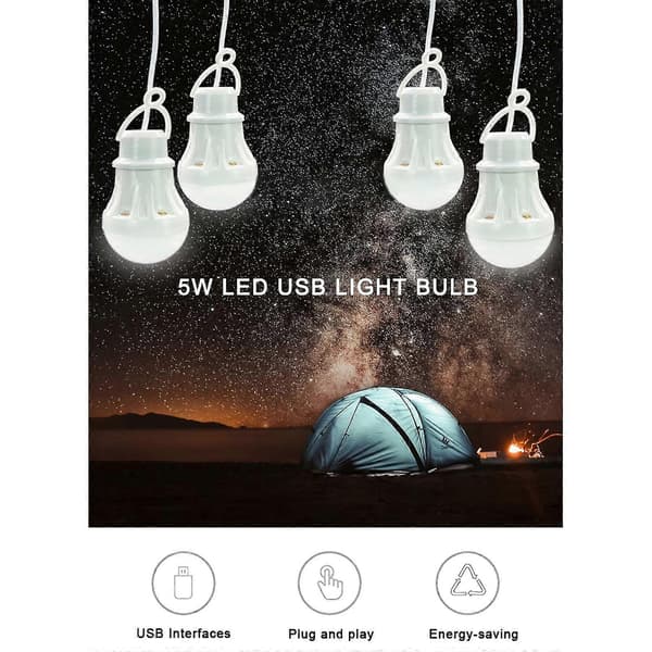 Usb Camping Pære 5v Strøm Skrivebordslampe Boglampe Studerende Studie Bord Super Lys
