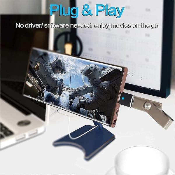 2st USB C till USB Adapter, USB Typ C till USB 3.0 Adapter för Pro Notebook och andra Typ C Enheter