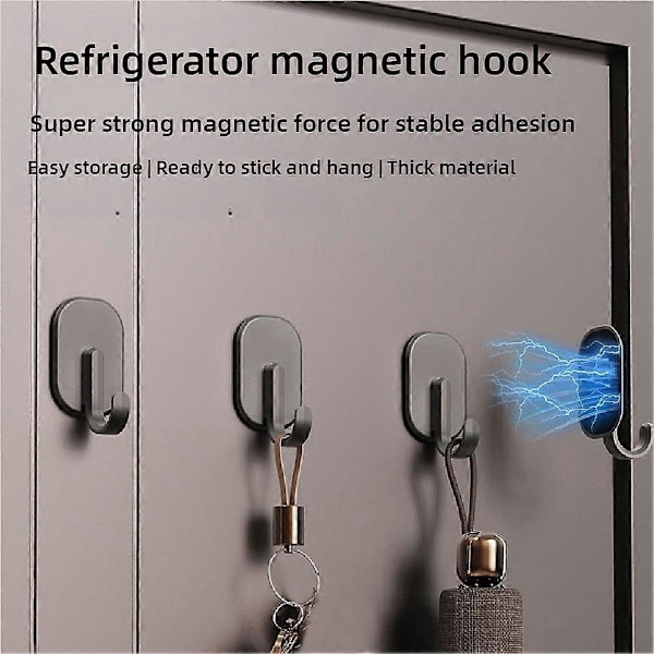 3-pack Starka Magnetiska Krokar för Kökskylskåp Handduk Badrum