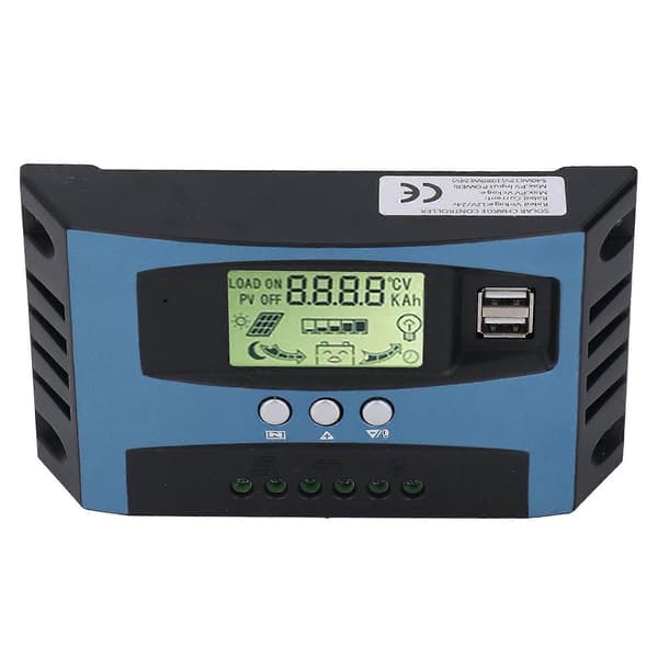 Solpanel Batteriregulator 60A 12V 24V MPPT 3-fas Laddning Skyddande