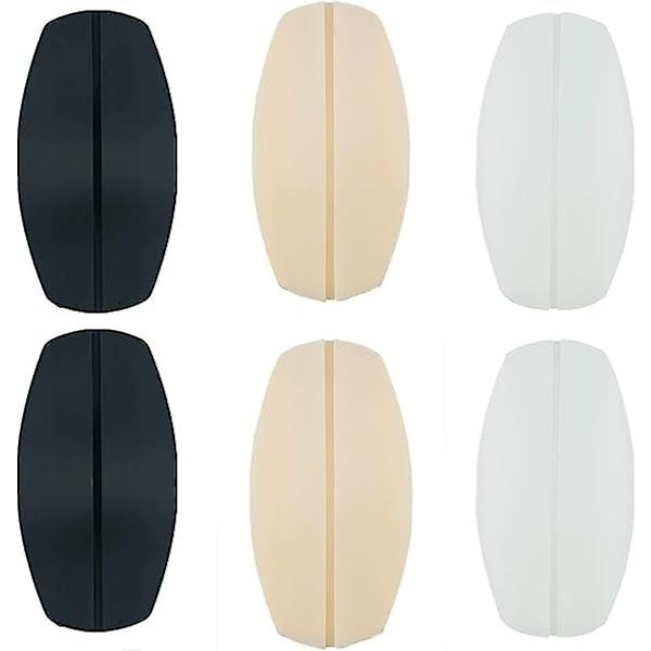 3 Par Silikon BH-Rems Kuddar, Halksäkra Smärtlindrande Axelpallar, 9 X 5 Cm BH-Rems Padhållare