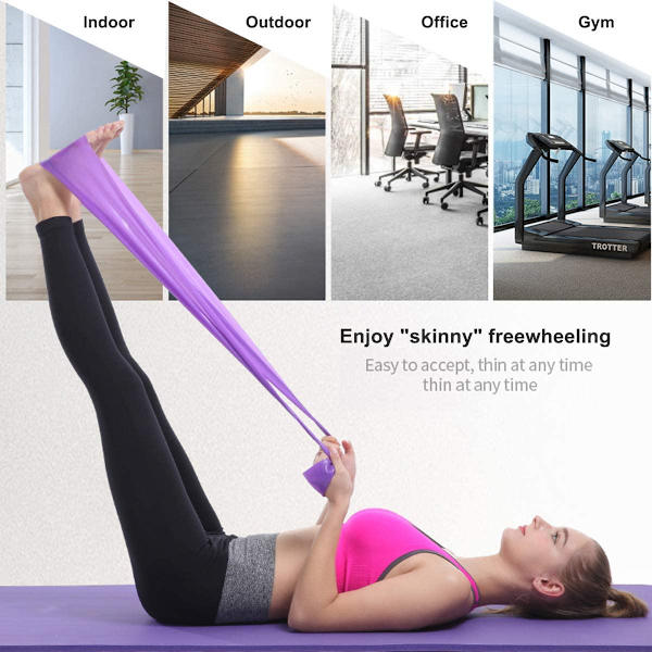 2 stk 1,5 M elastiske motstandsbånd for trening, unisex-bånd