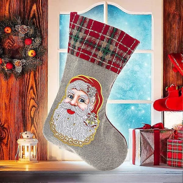 Julstrumpor, Jultomte, Snögubbar, Julklappar, Godispåsar