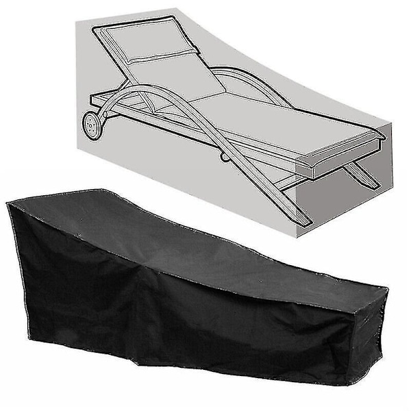 Vattentät solstolsskydd, kraftigt möbelskydd för trädgård utomhus 210*75*40*80cm